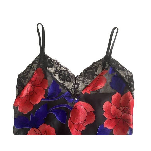 Vintage 1980s Lace Teddy Sheer 80s Lingerie French Cut 34” Chest Size S - Picture 2 of 6